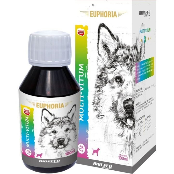 Výživový doplnok Biofeed Euphoria Multi-Vitum Dog 100 ml