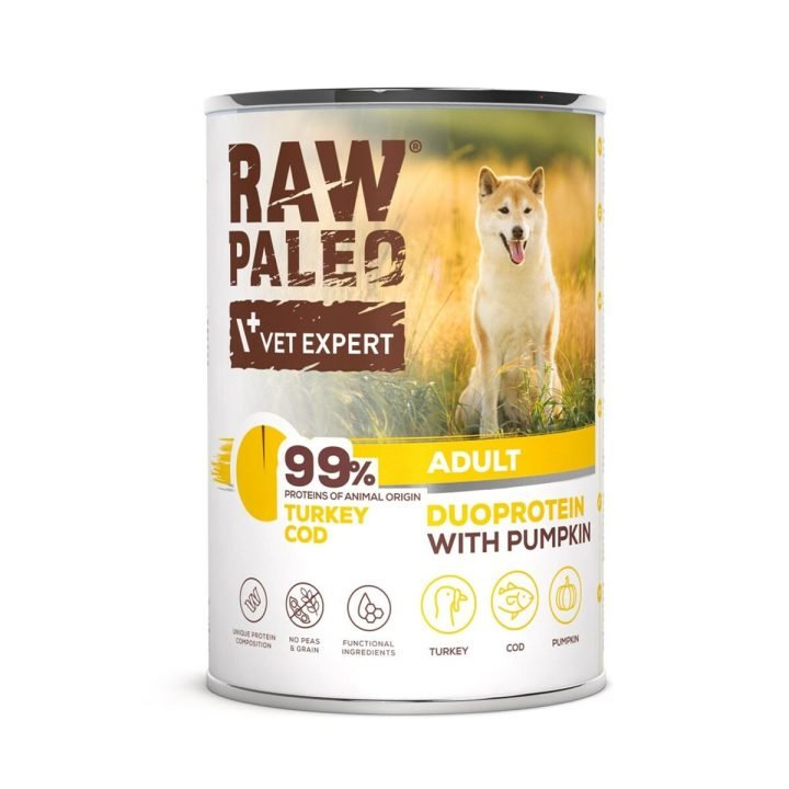Mokré jedlo VETEXPERT RAW PALEO Páv