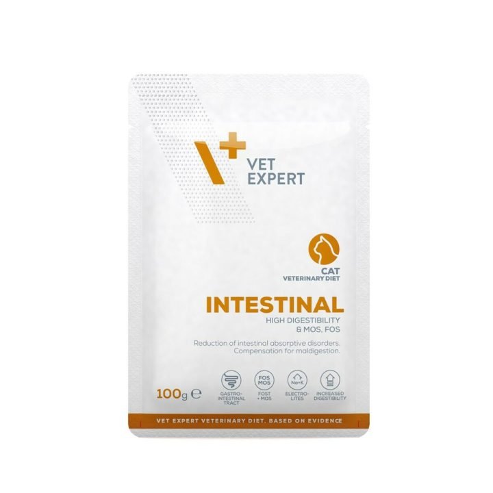 Mokré jedlo VETEXPERT Intestinal Cat Kurča 100 g