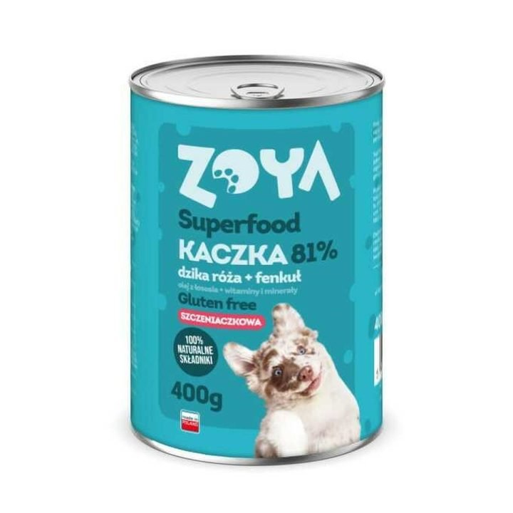 Mokré jedlo Zoya Superfood Puppy Duck 400 g