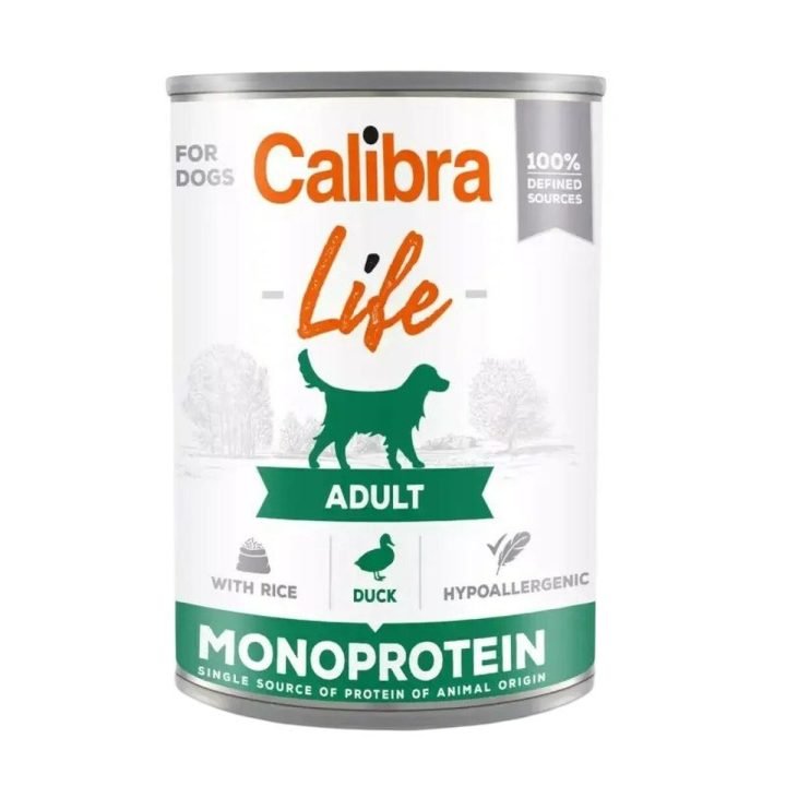 Mokré jedlo Calibra Life Adult Duck with rice 400 g
