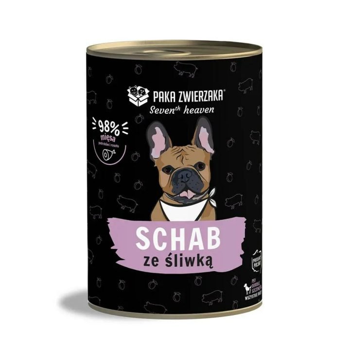 Mokré jedlo Paka Zwierzaka Seventh Heaven Pork with plum Prasa 400 g