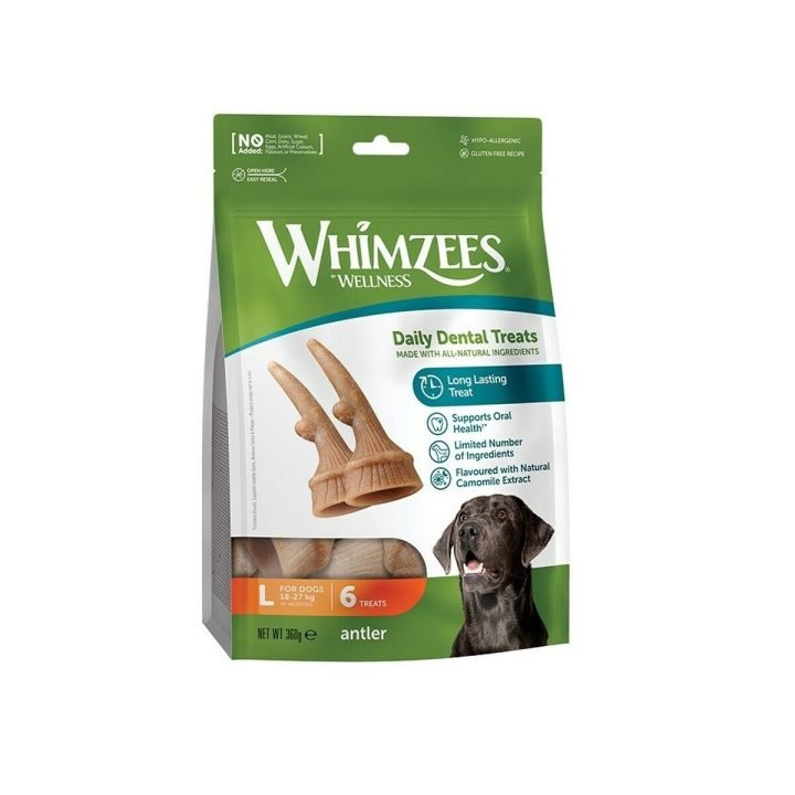 Krmivo Whimzees Wege Antler L Zelenina 360 g