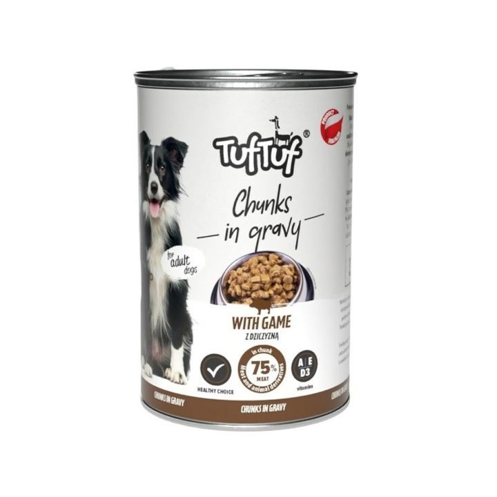 Mokré jedlo Tuftuf Chunks in gravy with game Jeleň