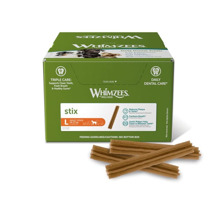 Maškrta na starostlivosť o zuby Whimzees Stix