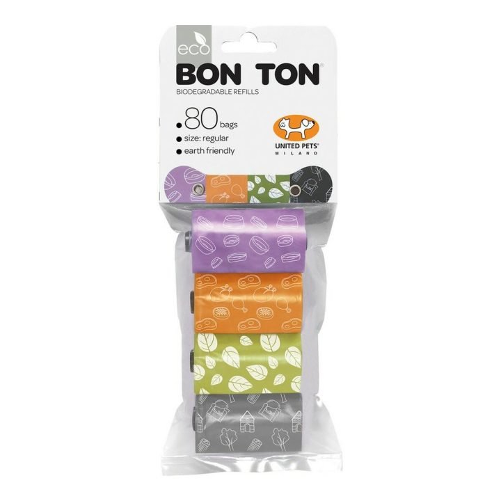 Hygienické vrecká United Pets Bon Ton Regular pes Rozmanité farby (4 x 20 uds)