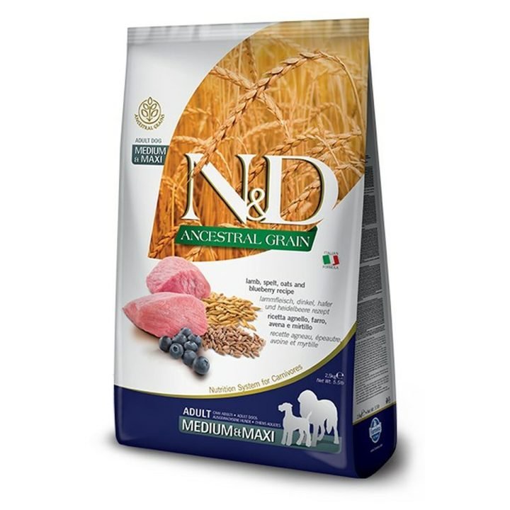 Krmivo Farmina N&D Ancestral Grain Canine Dospelý Baránok 12 kg 2,5 kg