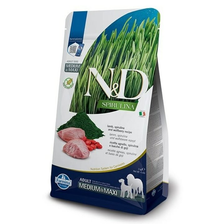 Krmivo Farmina N&D Spirulina Dospelý Baránok 2 Kg