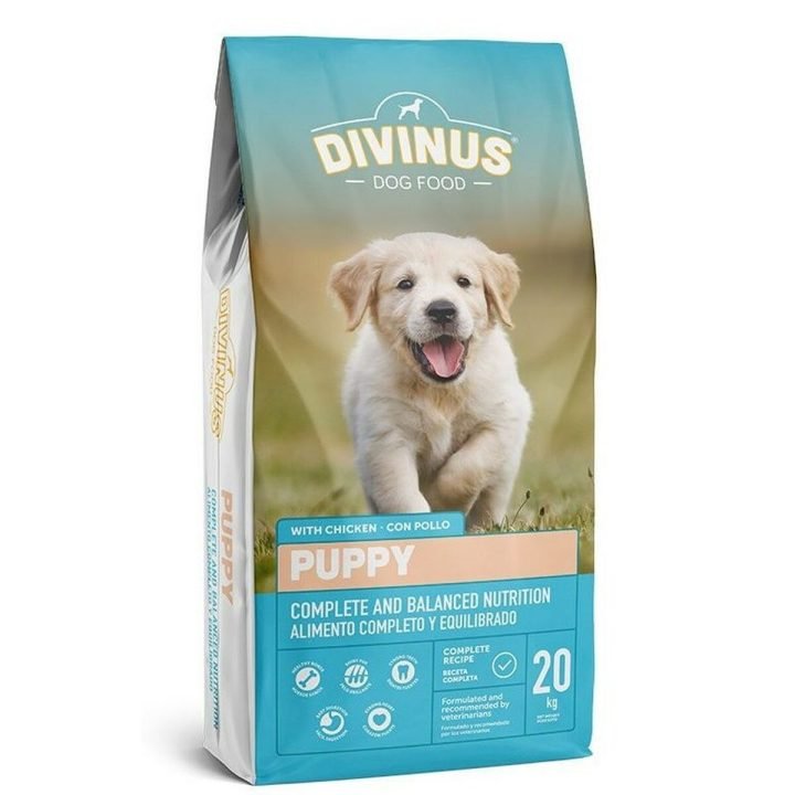 Krmivo Divinus Puppy Šteňa/junior Kurča 20 kg