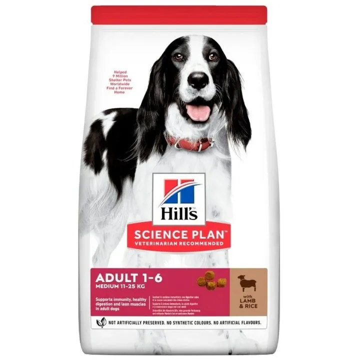 Krmivo Hill's Science Plan Adult Medium Dospelý Baránok Ryža 2,5 kg