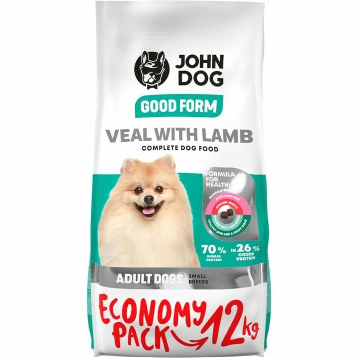 Krmivo John Dog Good Form Adult Mini Dospelý Teľacie mäso Baránok 12 kg
