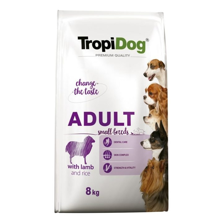 Krmivo Tropi Dog Premium Adult Small Dospelý Baránok Vtáky 8 kg
