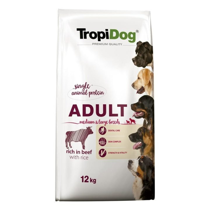 Krmivo Tropi Dog Premium Adult Medium & Large Dospelý Teľacie mäso 12 kg