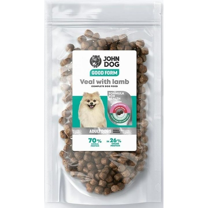 Krmivo John Dog Good Form Dospelý Teľacie mäso Baránok 120 g