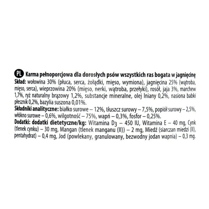 Mokré jedlo Dolina Noteci Premium Baránok