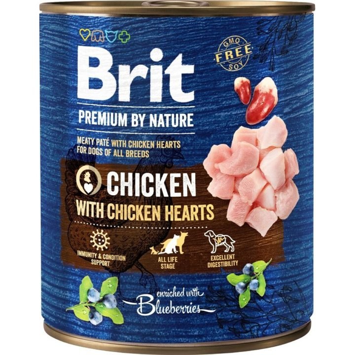 Mokré jedlo Brit Premium Kurča