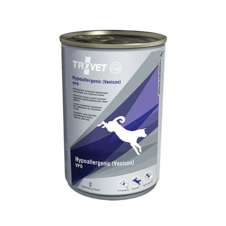 Mokré jedlo Trovet Hypoallergenic VPD Mäso Diviak 400 g