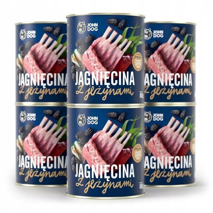 Mokré jedlo John Dog                                 Ostružina Baránok 6 x 800 g
