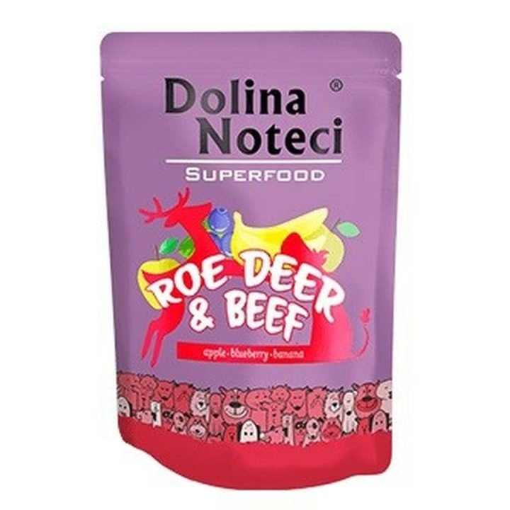 Mokré jedlo Dolina Noteci Superfood Teľacie mäso Jeleň