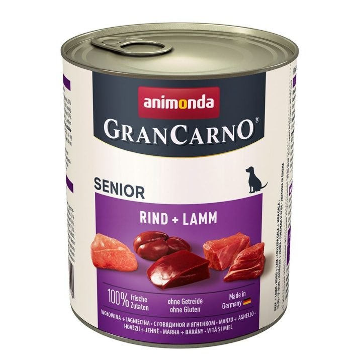 Mokré jedlo Animonda  GranCarno Senior Teľacie mäso Baránok Hovädzie mäso 800 g