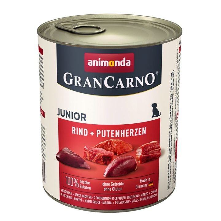 Mokré jedlo Animonda GranCarno Junior Páv Teľacie mäso 800 g