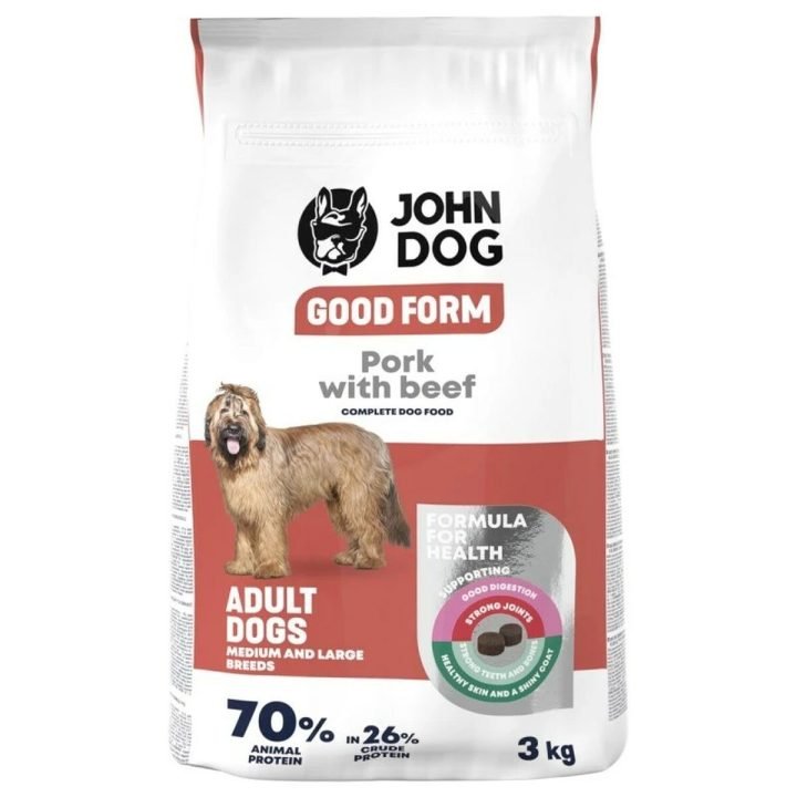 Krmivo John Dog Good Form Teľacie mäso Prasa 3 Kg