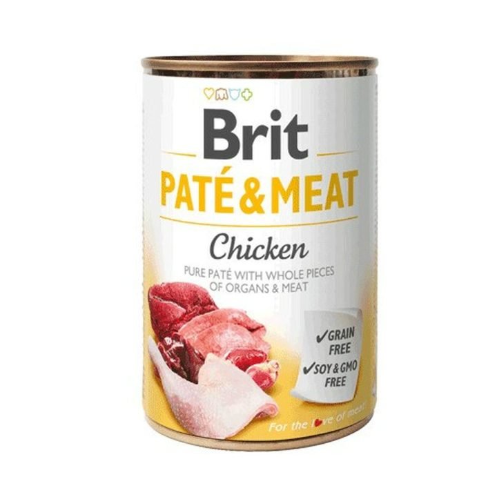 Mokré jedlo Brit Kurča Teľacie mäso