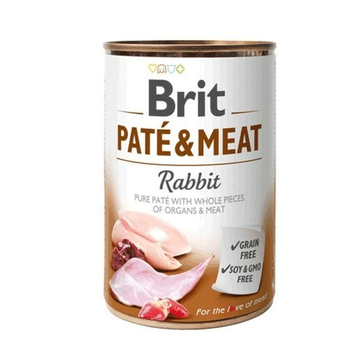 Mokré jedlo Brit                                 Kurča Králik 400 g
