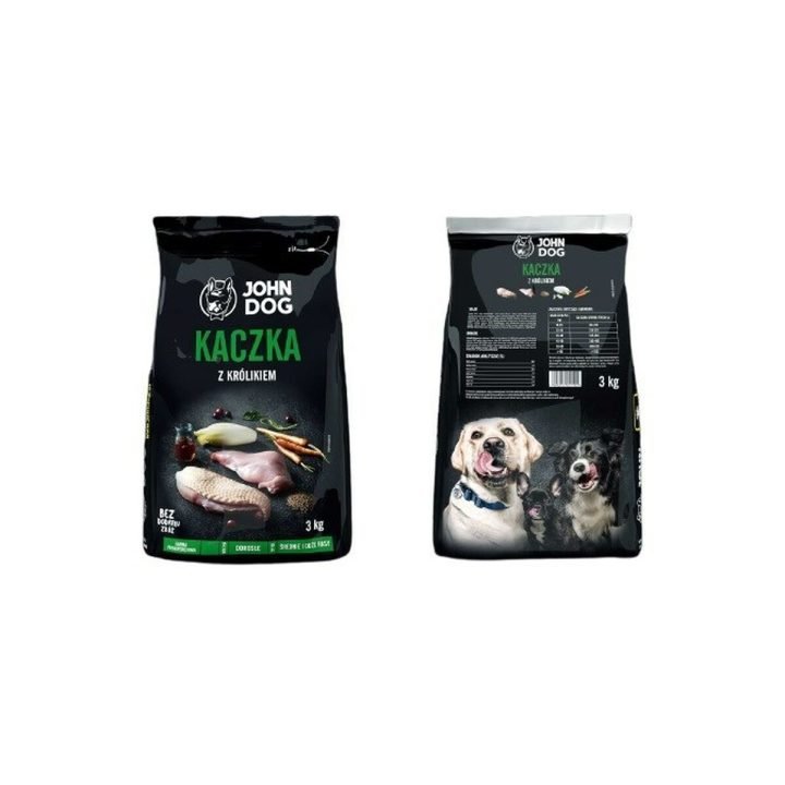 Krmivo John Dog Premium Dospelý Kačica Králik 3 Kg