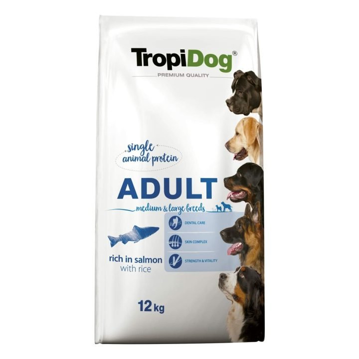 Krmivo Tropi Dog Dospelý Lososová 12 kg