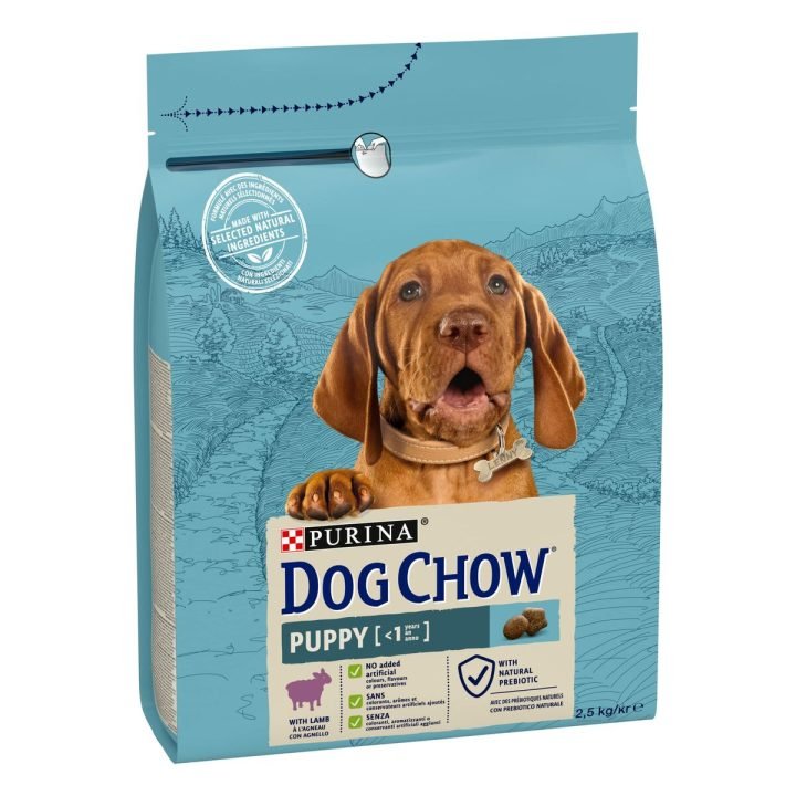 Krmivo Purina Dog chow Šteňa/junior Baránok 2,5 kg