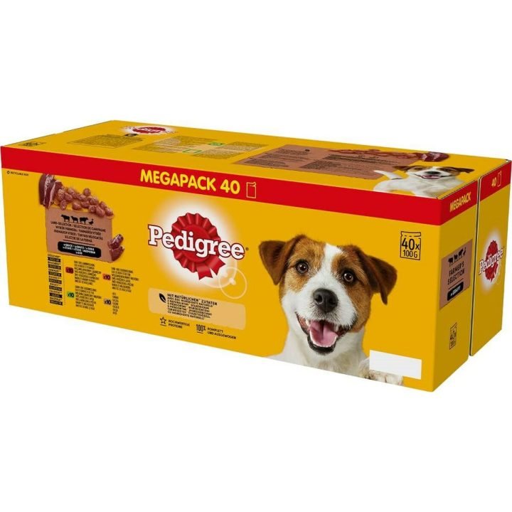 Mokré jedlo Pedigree 40 x 100 g Teľacie mäso Baránok Kačica 100 g