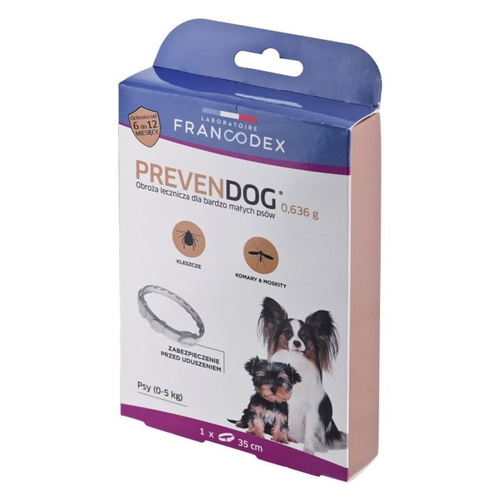 Anti-parasite collar Francodex PrevenDog Kliešte