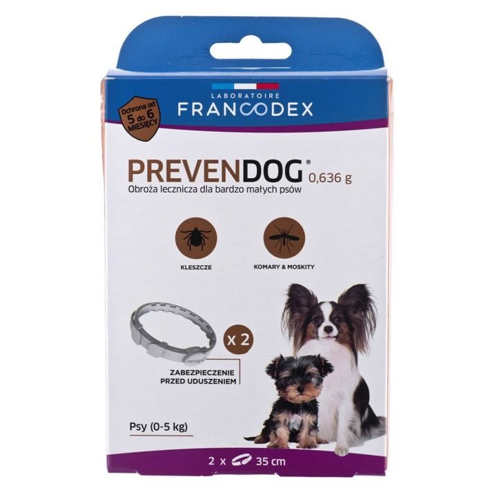 Anti-parasite collar Francodex PrevenDog Kliešte 2 kusov