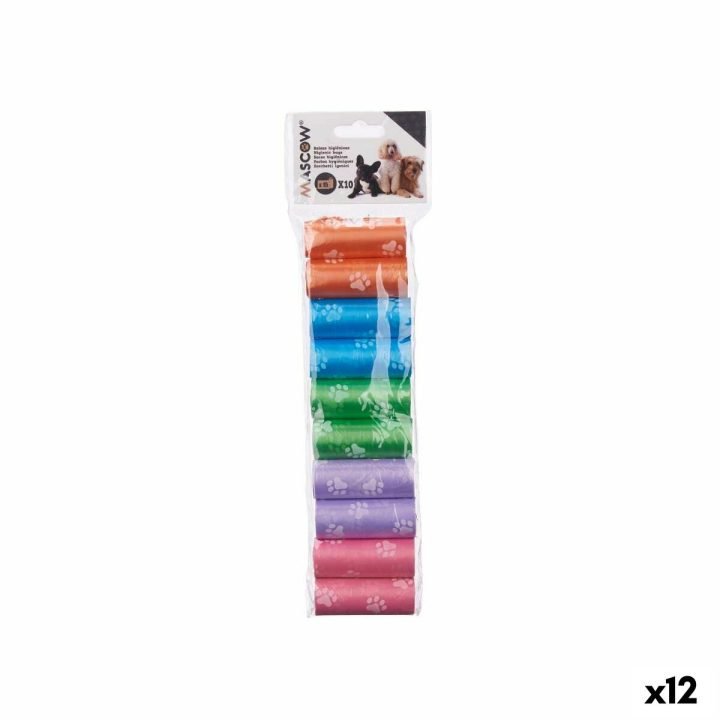 Sada tašiek Mascow zelená Ružová Fialová 9 x 30 x 2,5 cm Maznáčikovia (12 kusov)