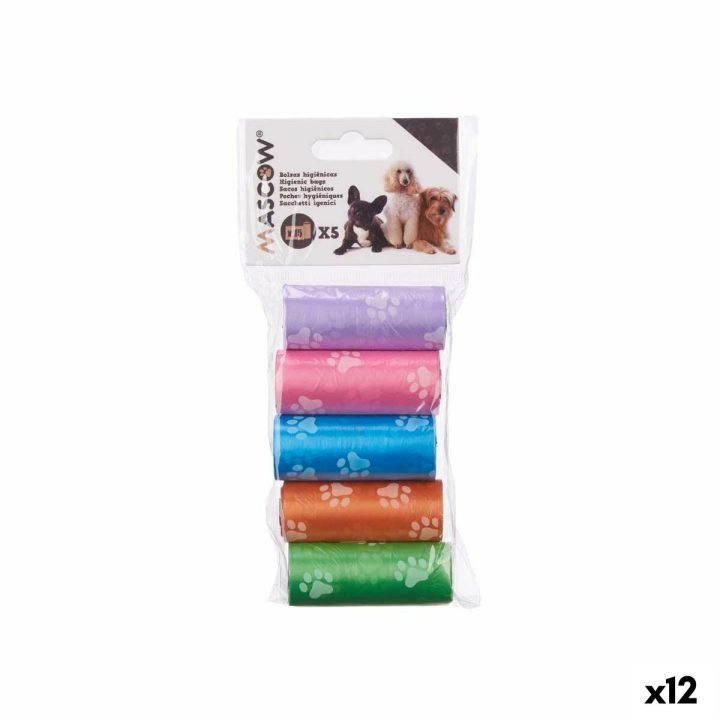 Hygienické vrecká Mascow 200 Viacfarebná Plastické Maznáčikovia 5 Kusy (12 kusov)