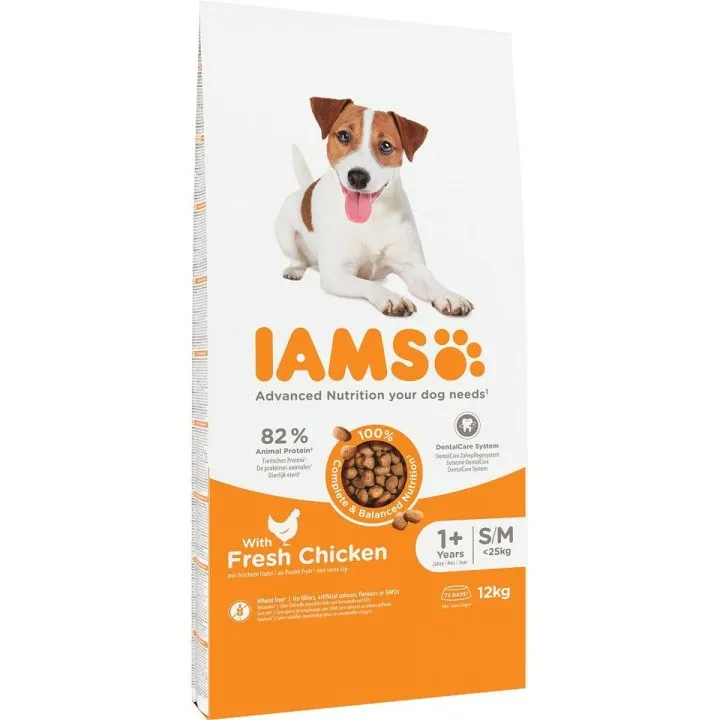 Krmivo IAMS Vitality Adult Small & Medium Kurča 12 kg