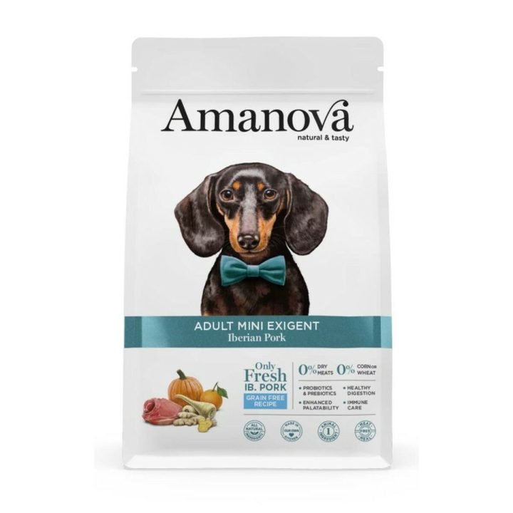 Krmivo Amanova Adult Mini Exigent Iberian Pork Prasa 7 kg
